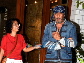 Jackie Shroff and Kiran Rao snapped post dinner at Village Shop