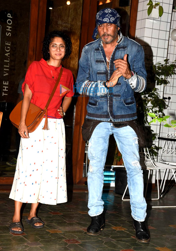 jackie and kiran snapped post dinner at village shop 5
