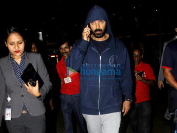 Jacqueline Fernandez, Jackie Shroff and John Abraham snapped at the airport