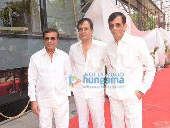 Javed Akhtar, Hema Malini and Dharmendra grace the mahurat of Anil Sharma's film 'Genius'