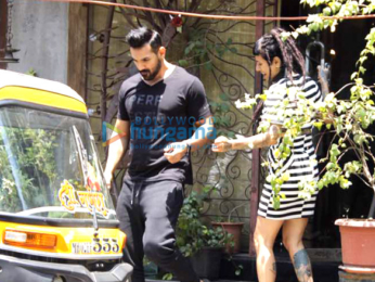 John Abraham snapped taking a rickshaw ride after a salon session at Mad O Wot