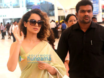 Kangna Ranaut snapped while returning from Banaras