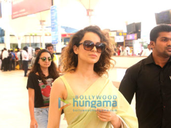 Kangna Ranaut snapped while returning from Banaras