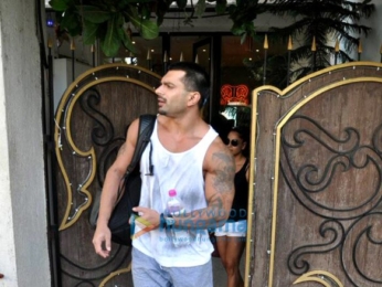 Karan Singh Grover and Bipasha Basu snapped post a spa session in Juhu