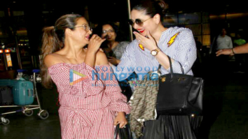 Kareena Kapoor Khan and Amrita Arora snapped arrving from Goa