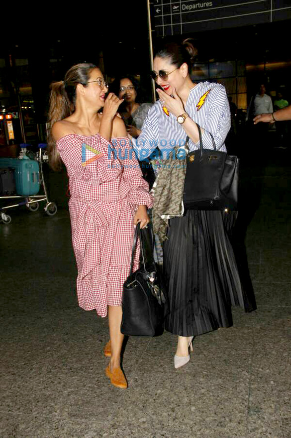 Kareena Kapoor Khan and Amrita Arora snapped arrving from Goa