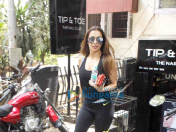 Malaika Arora Khan snapped post salon session in Bandra