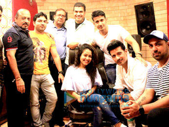 Neha Kakkar and Deep Mani record the song 'Talli Talli' for the film 'Veerey Ki Wedding'