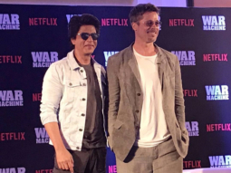 WATCH: OMG! Superstars Shah Rukh Khan and Brad Pitt in one frame for Brad’s Netflix film War Machine promotion is breaking the Internet