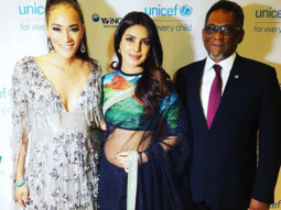 Priyanka Chopra wore a saree for UNICEF’s fundraising event to raise awareness about sexual violence against children