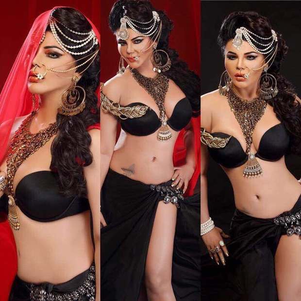 Omg Rakhi Sawant Sports More Jewellery Than Clothes In These Pics Bollywood News Bollywood