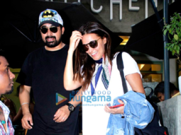 Rannvijay Singh and Neha Dhupia snapped at The Kitchen Garden