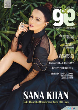 Sana Khan On The Cover Of Glam & Glaze