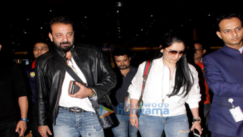 Sanjay Dutt, Aishwarya Rai Bachchan & Bipasha Basu snapped at the airport