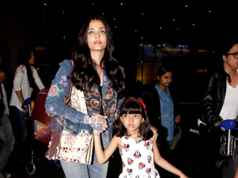Sanjay Dutt, Aishwarya Rai Bachchan & Bipasha Basu snapped at the airport