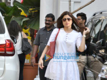 Shilpa Shetty and her family snapped on the occassion of her son Viaan Raj Kundra's birthday