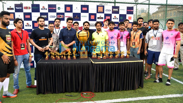 sooraj and manish grace the launch of super soccer league 2