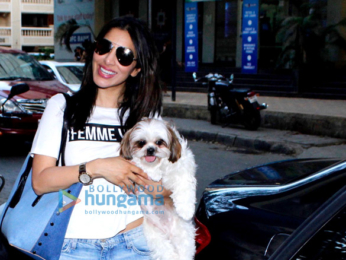 Sophie Choudry outside The Kitchen Garden