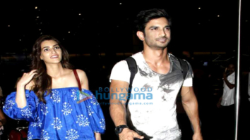 Sushant Singh Rajput, Kriti Sanon and Parineeti Chopra snapped at the airport