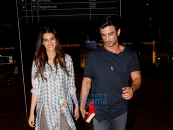 Sushant Singh Rajput, Kriti Sanon and Urvashi Rautela snaped at the airport