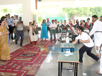 Taapsee Pannu visits her school Mata Jai Kaur Public School in Delhi