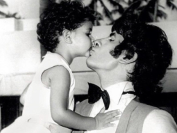 CUTE: This throwback image of Abhishek Bachchan and Shweta Nanda with father Amitabh Bachchan on sets of Amar Akbar Anthony is just adorable