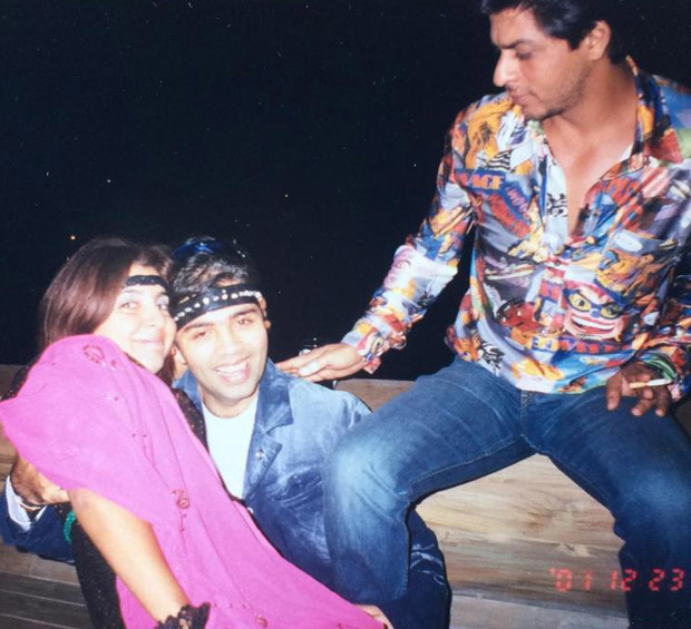 Throwback Tuesday This old picture of Shah Rukh Khan, Karan Johar and Farah Khan in retro themed costumes will give you friendship goals