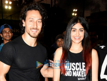 Tiger Shroff and Adah Sharma at 'Super Soccer Tournament' finals