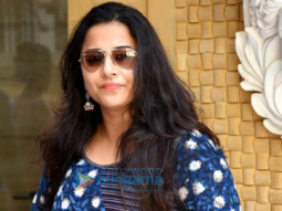 Vidya Balan snapped post dubbbing in Bandra