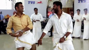 MS Dhoni learns Lungi Dance, not from Shah Rukh Khan but from Prabhu Dheva