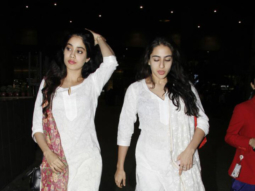 Airport Spotting: New BFFs Jhanvi Kapoor and Sara Ali Khan are twinning in white kurtis