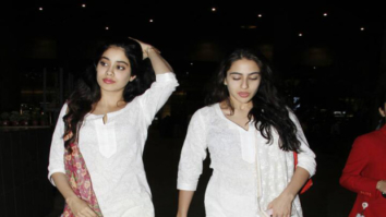 Airport Spotting: New BFFs Jhanvi Kapoor and Sara Ali Khan are twinning in white kurtis
