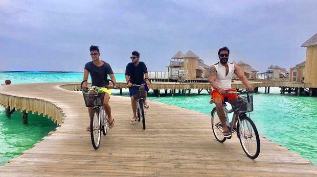 Ajay Devgn and Kajol on a much deserved vacation with their family in Maldives