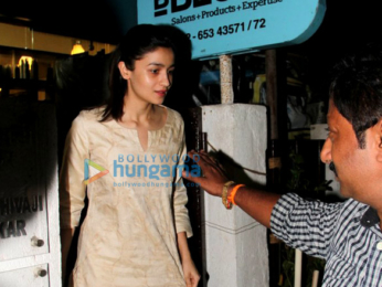 Alia Bhatt snapped post salon session at B'Blunt