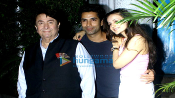 Ameesha Patel, Randhir Kapoor and Sahil Shroff snapped post dinner