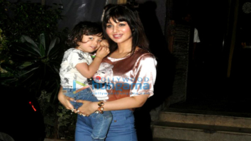 Ayesha Takia snapped with her cute kid in Andheri