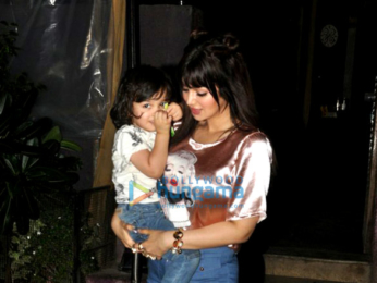 Ayesha Takia snapped with her cute kid in Andheri
