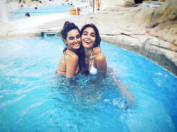 BIKINI BABES: Shibani Dandekar and Monica Dogra look HOT as they relax by the pool