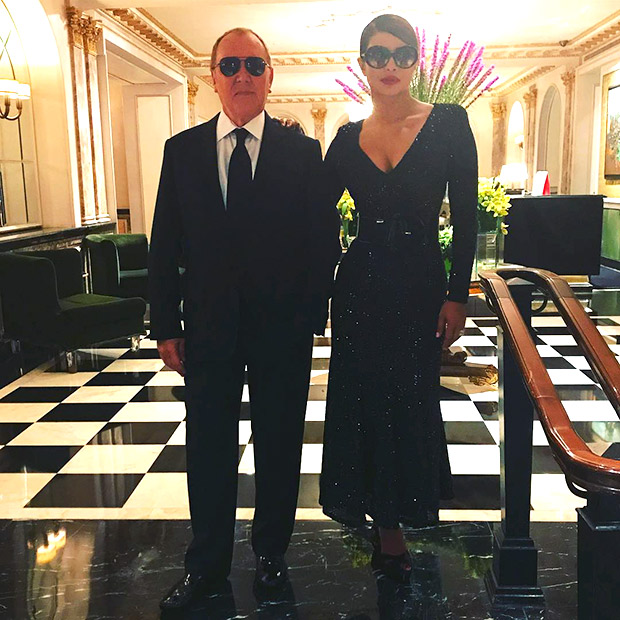 Check out: Priyanka Chopra stuns in sequin black dress and strikes a pose  with American designer Michael Kors : Bollywood News - Bollywood Hungama