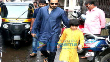 ⁠⁠⁠Emraan Hashmi snapped with his son post prayers at mosque on occasion of Eid