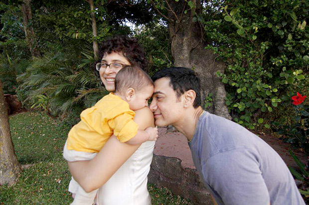 Father's Day special Aamir Khan and Kiran Rao share a cute moment with their son Azad in this throwback photo