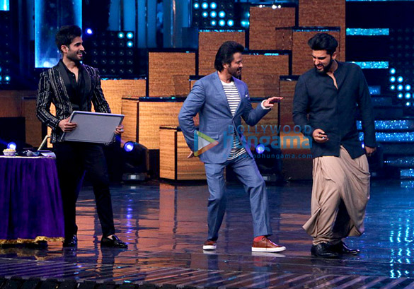 film promotions of jagga jasoos and mubarakan on the sets of nach baliye 4