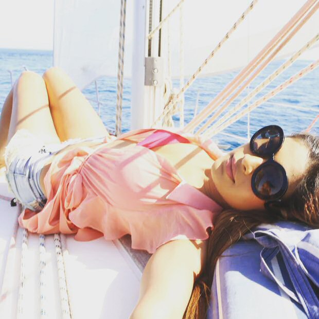 HOT! Sexy Lopamudra Raut CHILLS on a boat!3