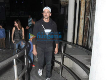 Hrithik Roshan, Sussanne Roshan and their kids arrive for the screening of 'Wonder Woman' at PVR Juhu