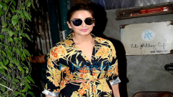 Huma Qureshi snapped post her meeting at Pali Village Café