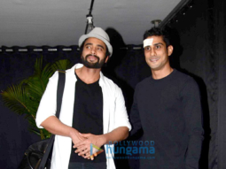 Jackky Bhagnani, Prateik Babbar and Gauahar Khan snapped post attending the play ‘Riddles’