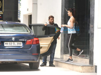 Jacqueline Fernandez snapped post her gym session in Bandra