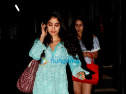 Jhanvi Kapoor and Sara Ali Khan snapped post their salon session in Juhu