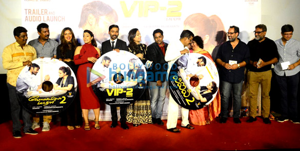 kajol and dhanush grace the trailer and music of launch of their film vip 2 lalkar 2
