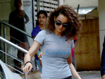 Kangna Ranaut snapped post rehearsal in Bandra